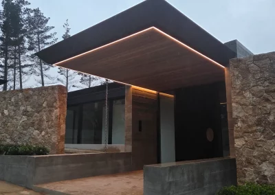 LED lighting at night